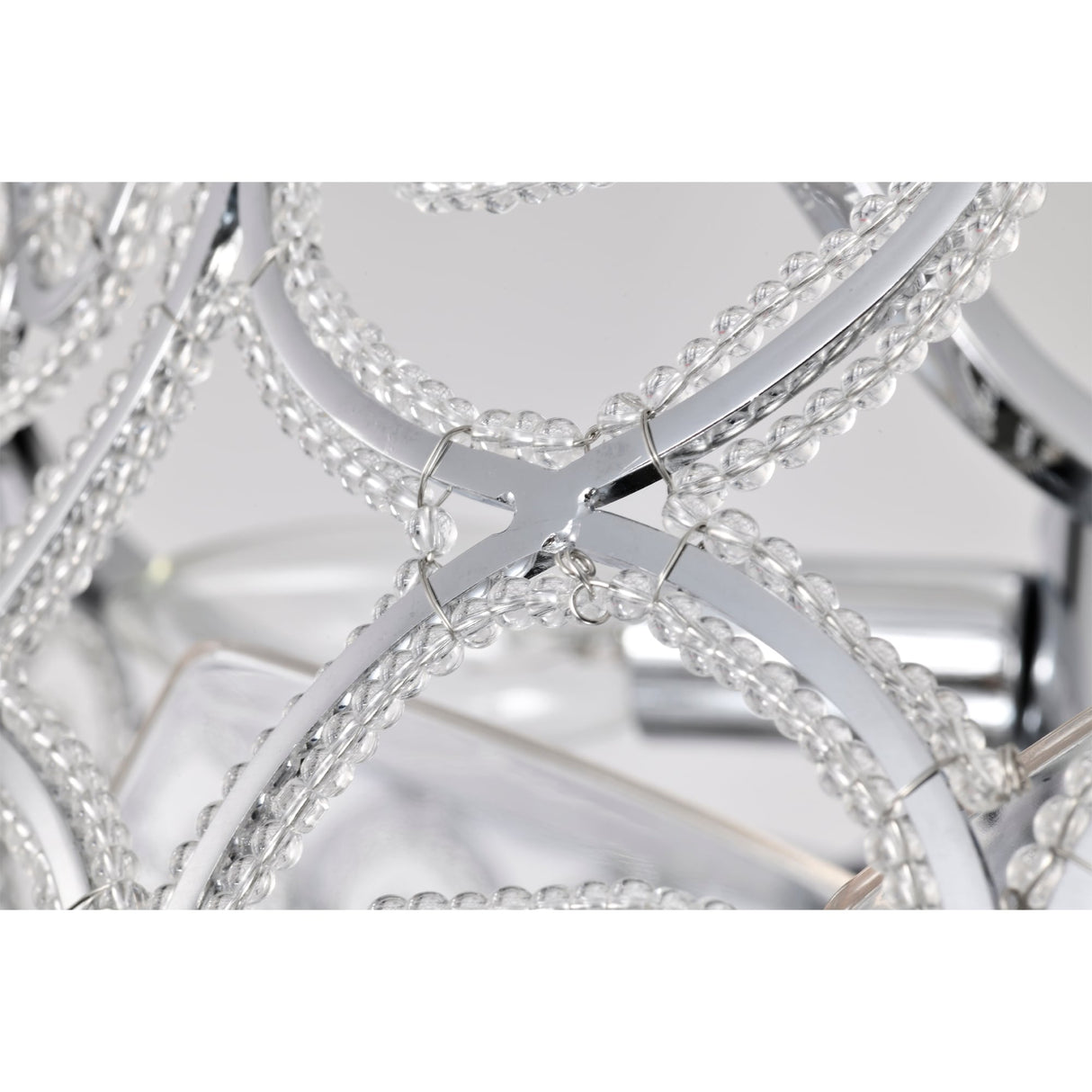 Sepp 16 Inch Chrome Polish Crystal Fandelier - N/A