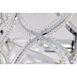 Sepp 16 Inch Chrome Polish Crystal Fandelier - N/A