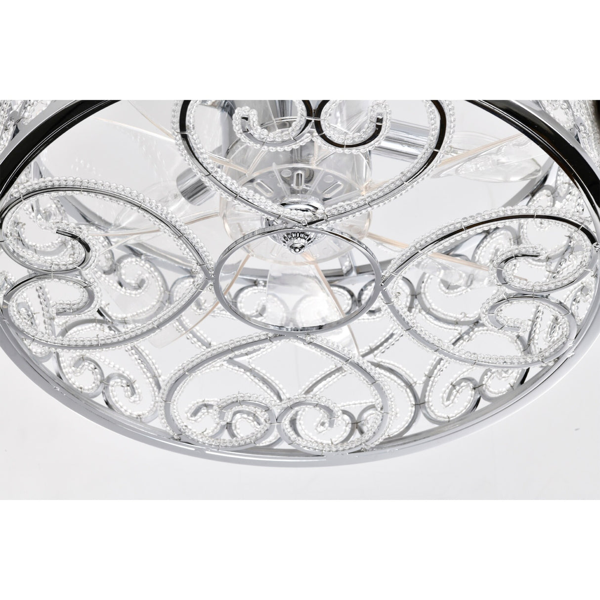 Sepp 16 Inch Chrome Polish Crystal Fandelier - N/A