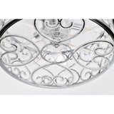 Sepp 16 Inch Chrome Polish Crystal Fandelier - N/A