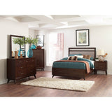 September Grey and Coffee 5-piece Bedroom Set with 2 Nightstands