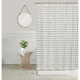 Sequin Shower Curtain 70x70 Shining Stripe Holiday Bathroom Decor Coco