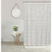 Sequin Shower Curtain 70x70 Shining Stripe Holiday Bathroom Decor Coco
