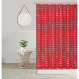 Sequin Shower Curtain 70x70 Shining Stripe Holiday Bathroom Decor Coco