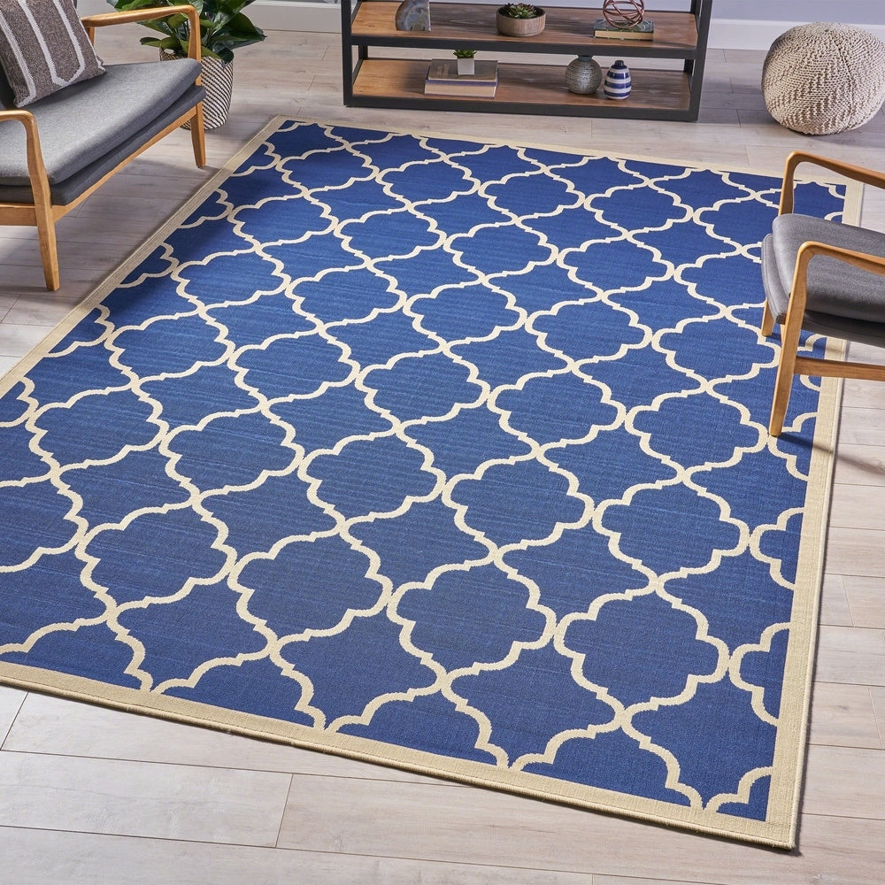 Serafin Indoor Geometric Area Rug by Christopher Knight Home - 7'10 x 10'10