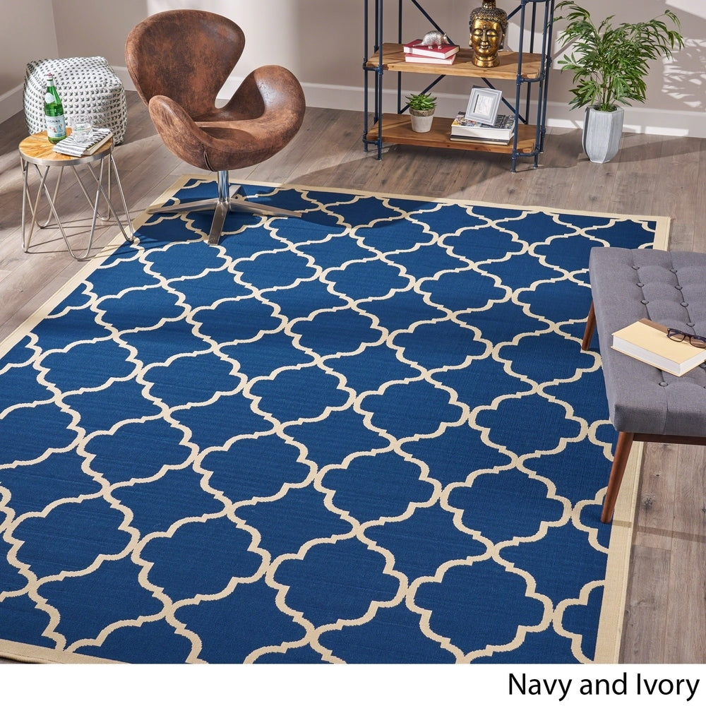 Serafin Indoor Geometric Area Rug by Christopher Knight Home - 7'10 x 10'10