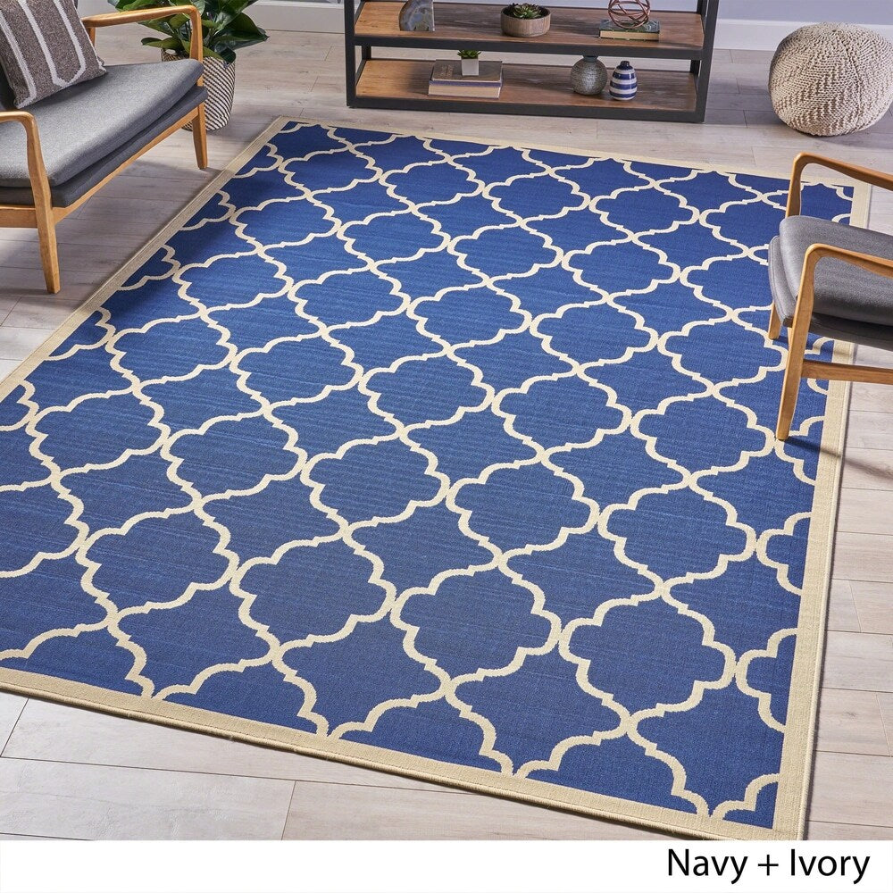 Serafin Indoor Geometric Area Rug by Christopher Knight Home - 7'10 x 10'10
