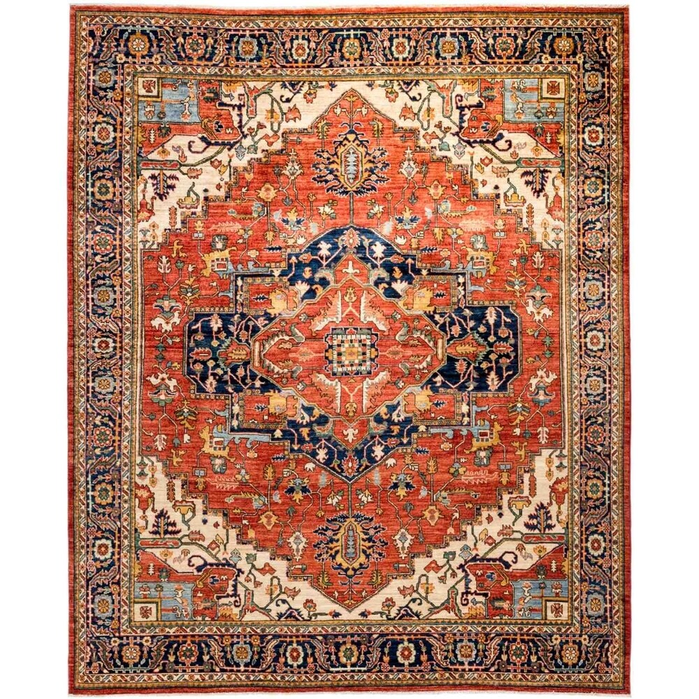 Serapi, Hand Knotted Area Rug - 8' 2" x 10' 4" - 8'2" x 10'4"