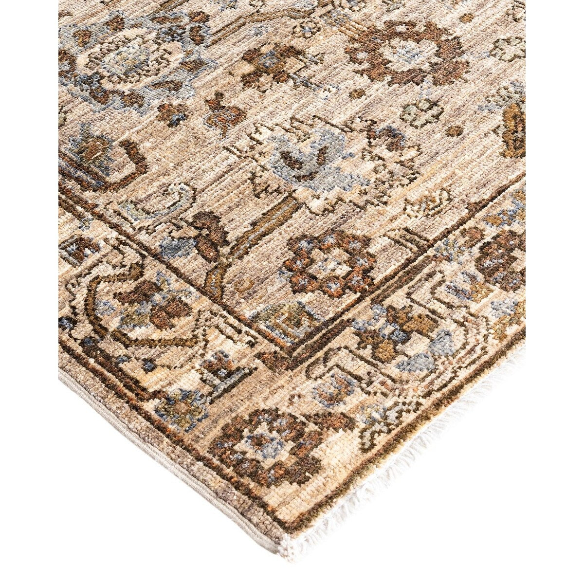 Serapi One-of-a-Kind Hand-Knotted Runner Rug - Brown, 2' 9" x 9' 9" - 2' 9" x 9' 9"