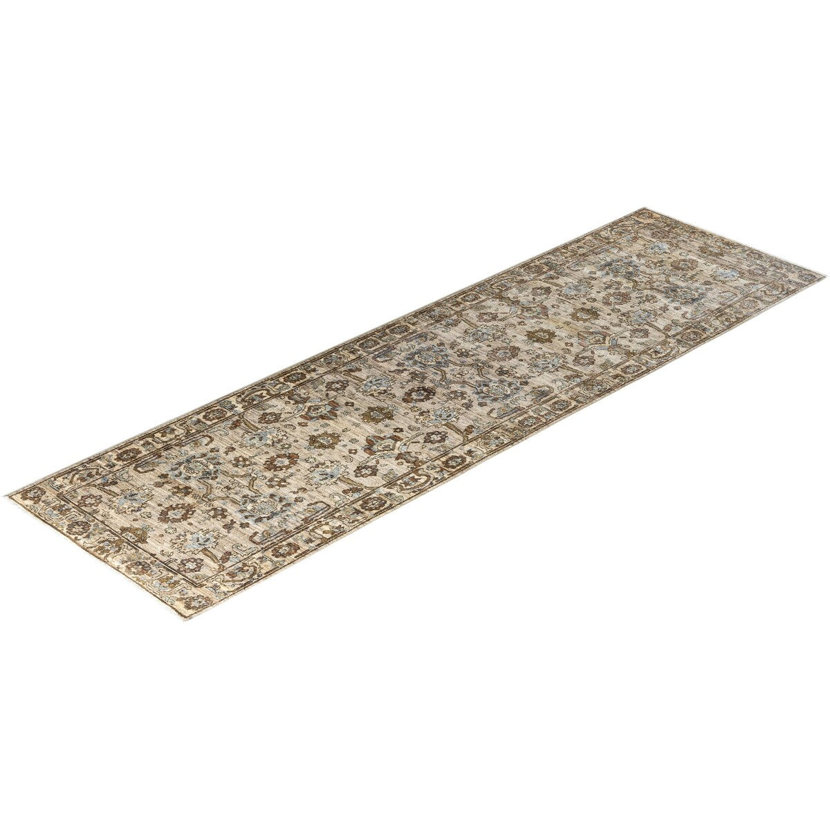 Serapi One-of-a-Kind Hand-Knotted Runner Rug - Brown, 2' 9" x 9' 9" - 2' 9" x 9' 9"