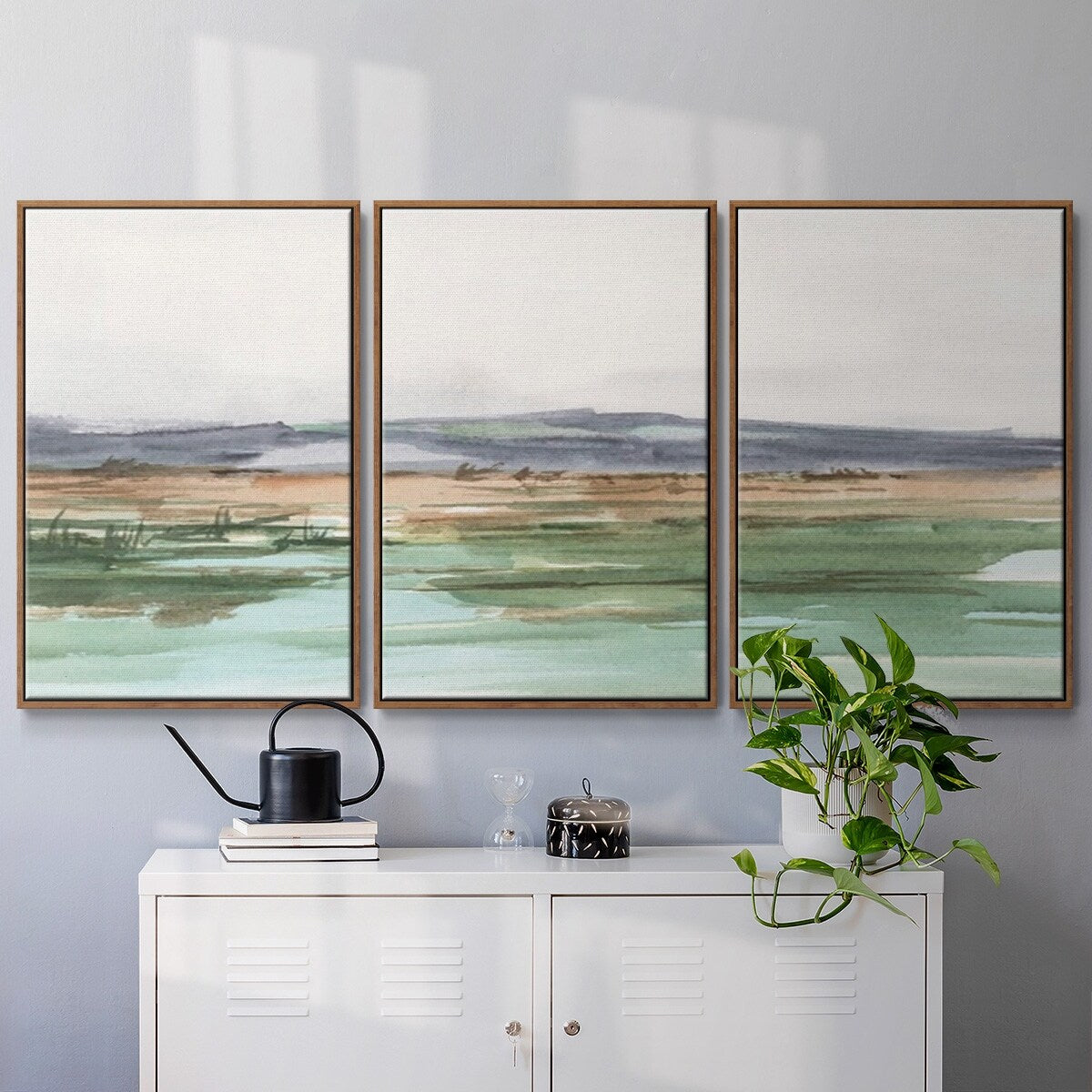 Serene Mountain View I - Multi Piece Framed Canvas