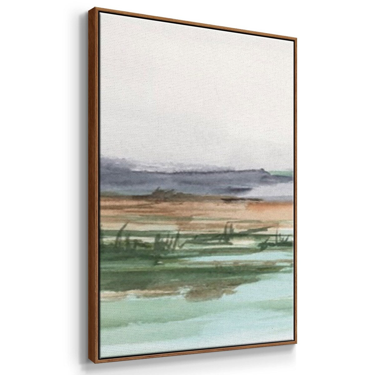 Serene Mountain View I - Multi Piece Framed Canvas