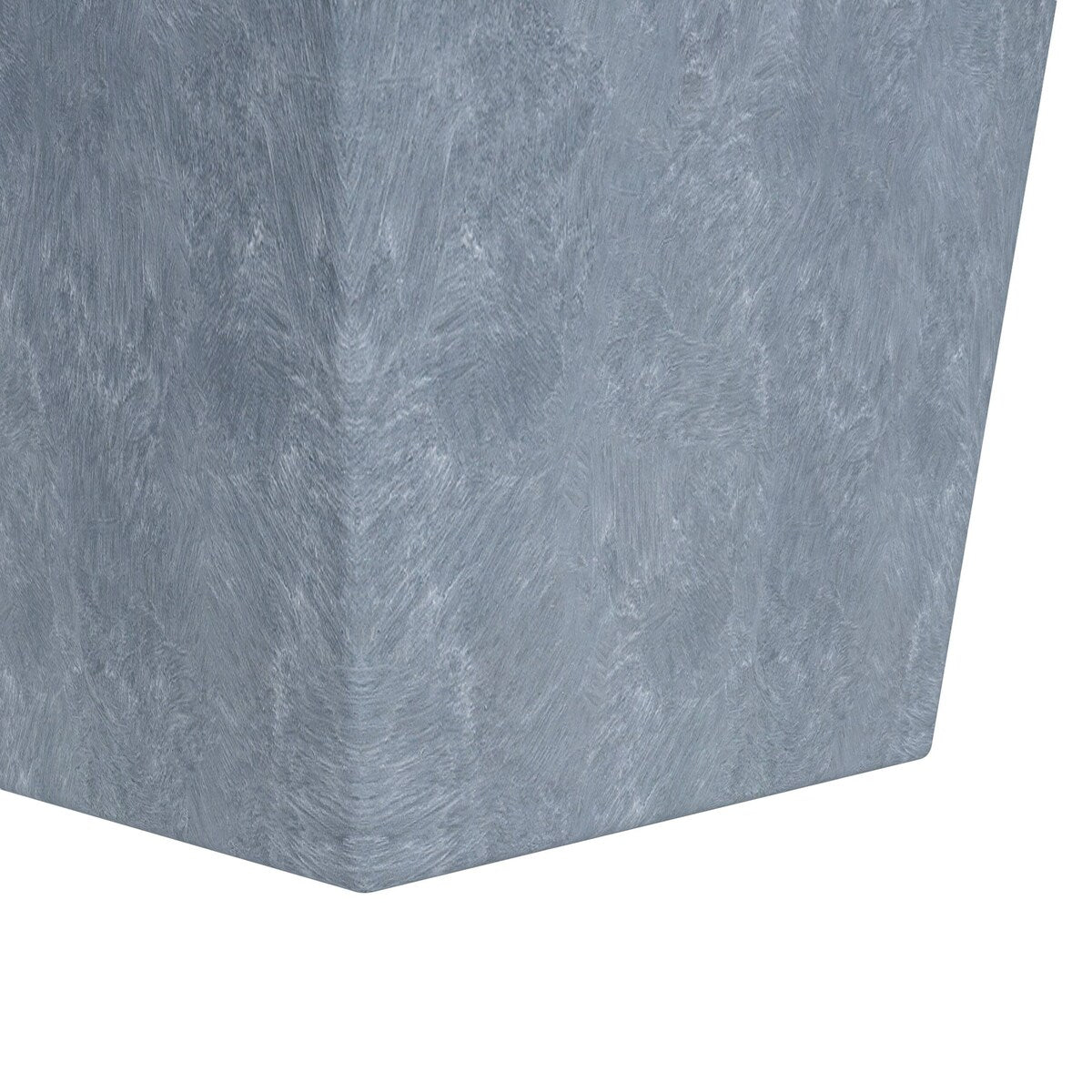 Serene Fiberstone and Clay Tapered Square Plant Pot with Drainage Holes For Indoor Outdoor Home Office Patio Porch Garden Decor