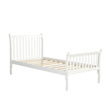 Serene Twin Size Platform Bed with Pine Wood Slats