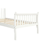 Serene Twin Size Platform Bed with Pine Wood Slats
