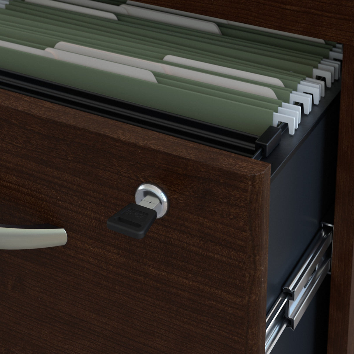 Series C 66W Desk with Mobile File Cabinet by Bush Business Furniture