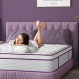 Sersper 8-Inch Medium Euro Top Memory Foam and Pocket Spring Hybrid Mattress for Kid's Room