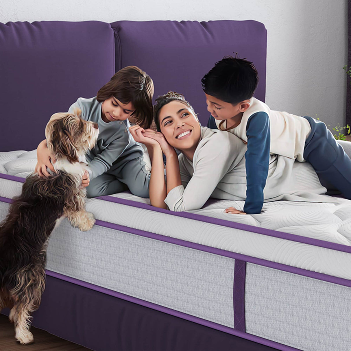 Sersper 8-Inch Medium Euro Top Memory Foam and Pocket Spring Hybrid Mattress for Kid's Room