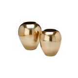 Serrano gold vase set of 2