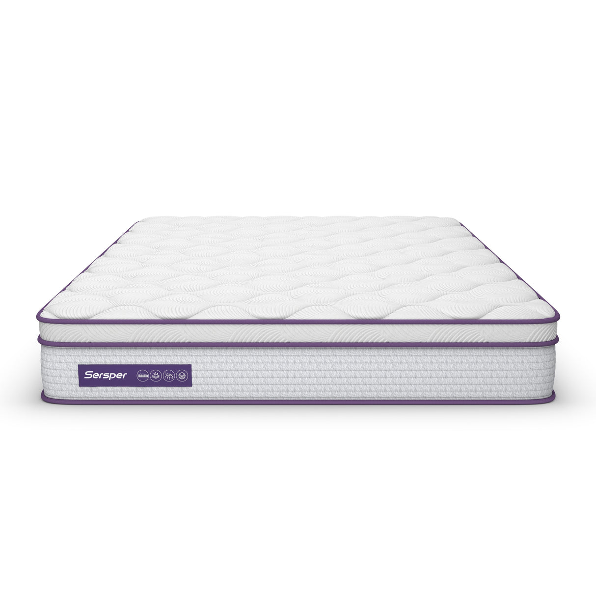 Sersper 8-Inch Medium Euro Top Memory Foam and Pocket Spring Hybrid Mattress for Kid's Room