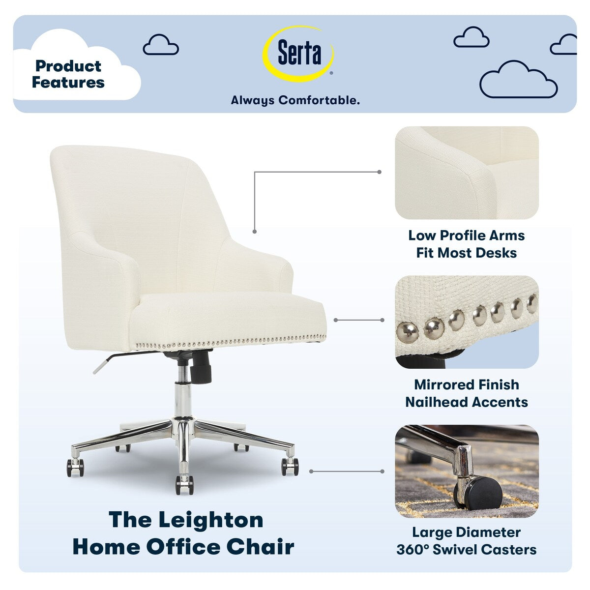 Serta Leighton Home Office Chair