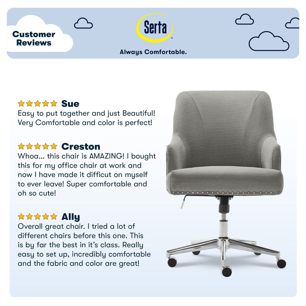 Serta Leighton Home Office Chair