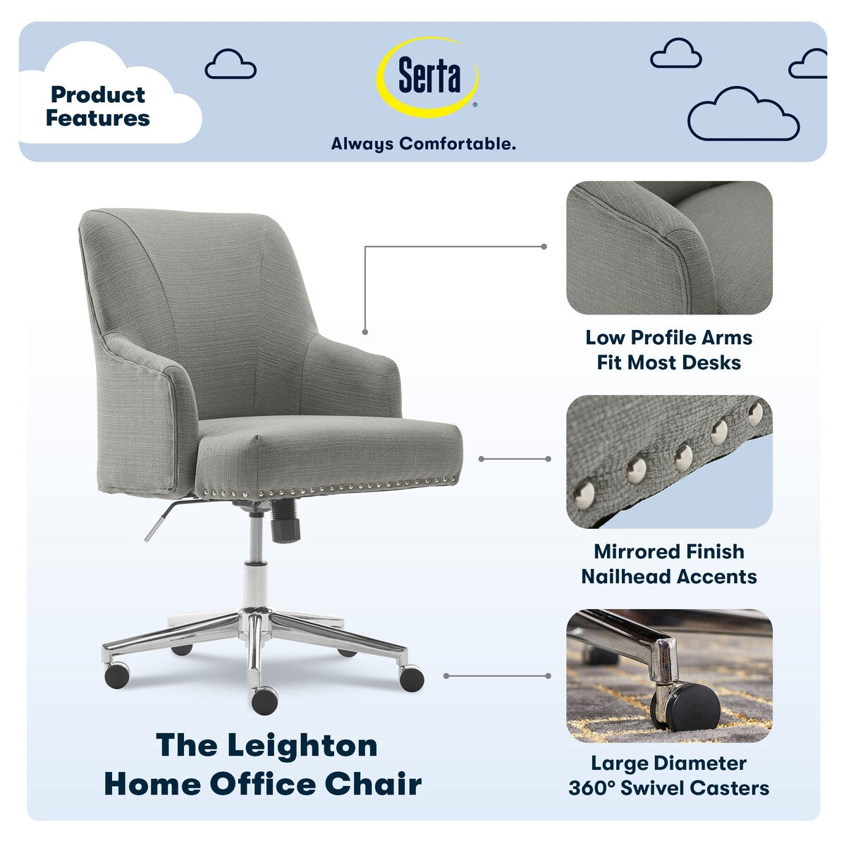 Serta Leighton Home Office Chair