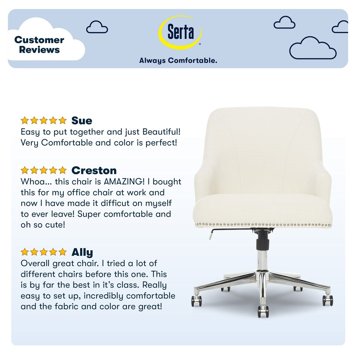 Serta Leighton Home Office Chair