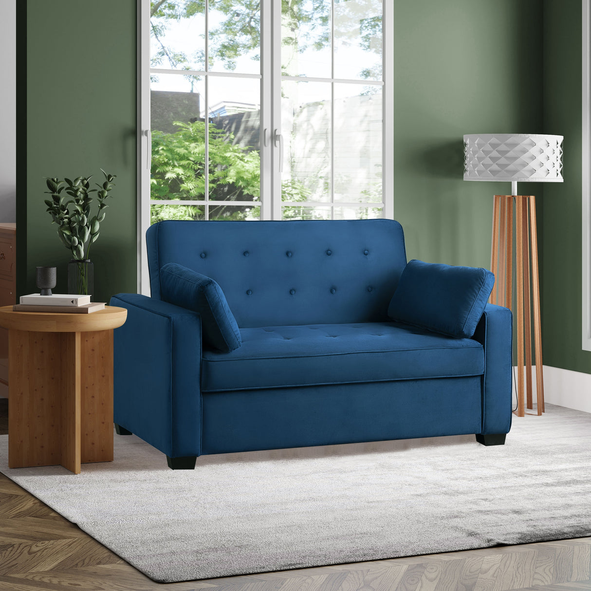 Serta Morrison Queen Convertible Loveseat