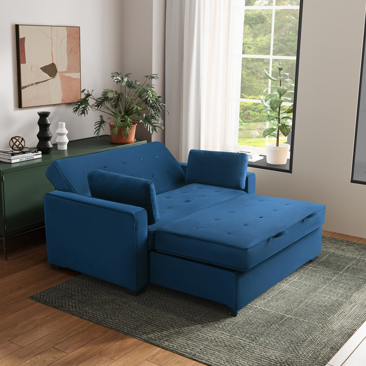 Serta Morrison Queen Convertible Loveseat