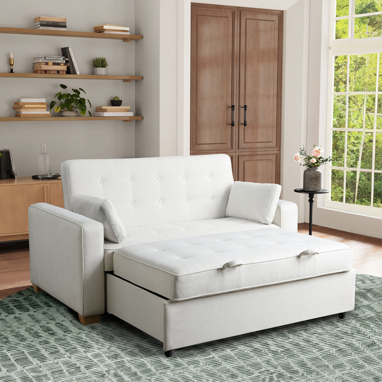 Serta Morrison Queen Convertible Loveseat