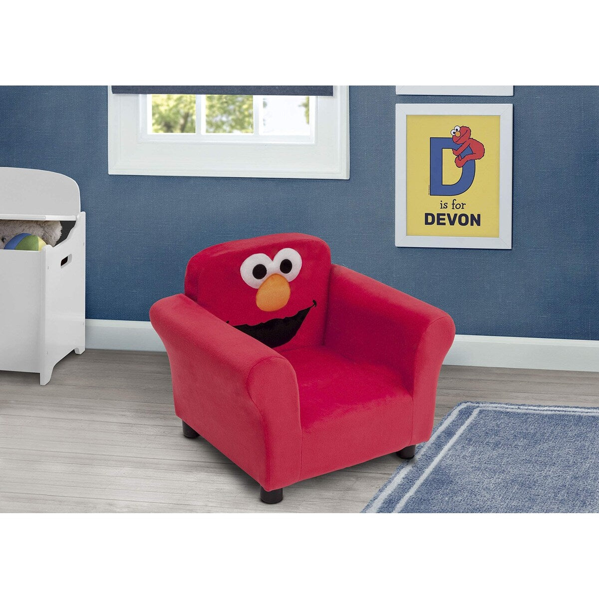 Sesame Street Elmo Upholstered Chair Red