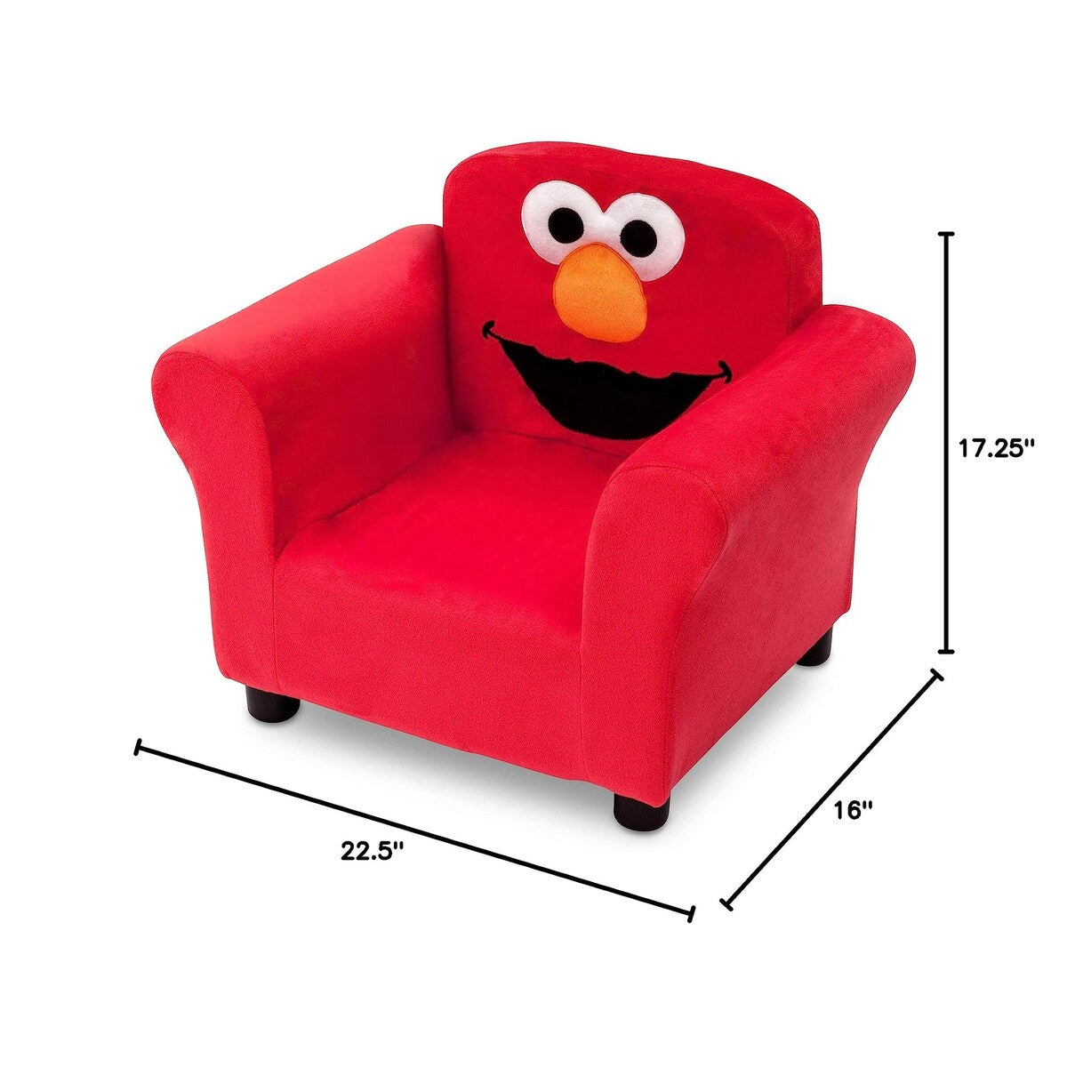 Sesame Street Elmo Upholstered Chair Red