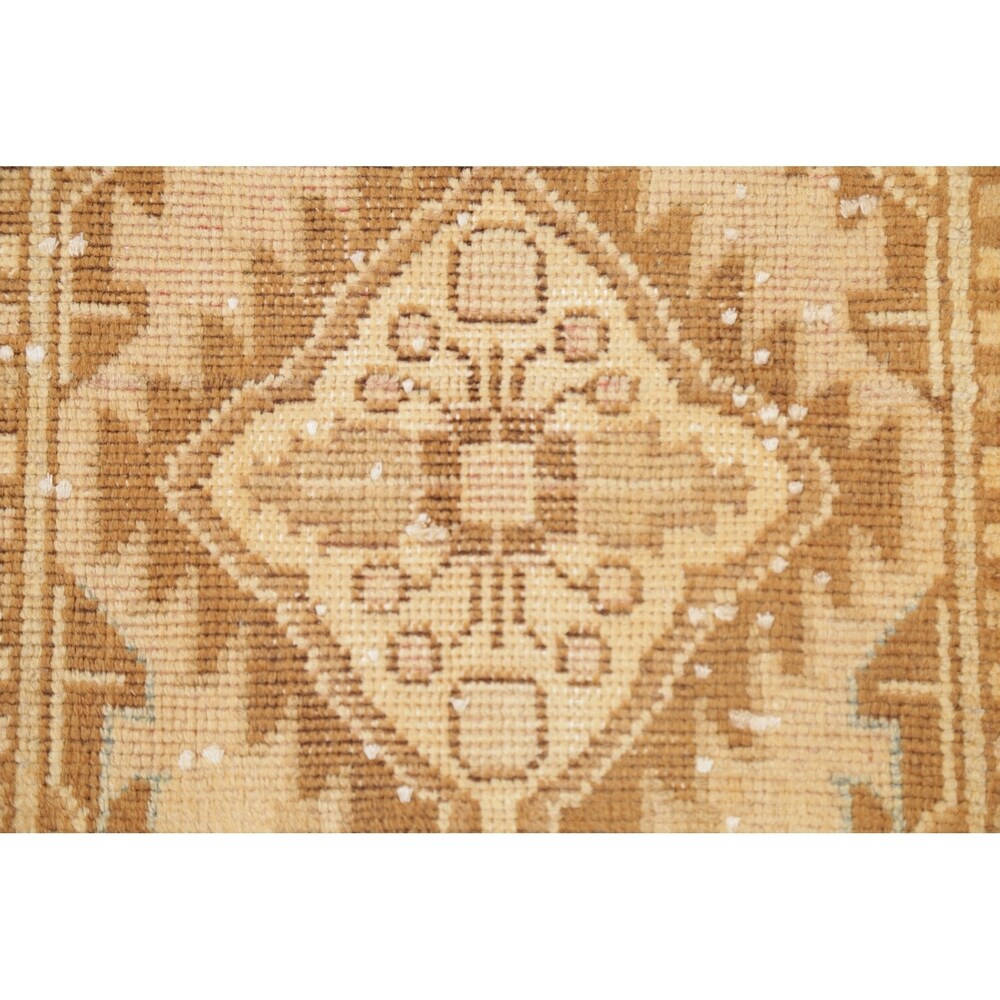Set of 4 Hand Made Vintage Distressed Hamedan Persian Floral Area Rugs - 1'11" X 1'2"