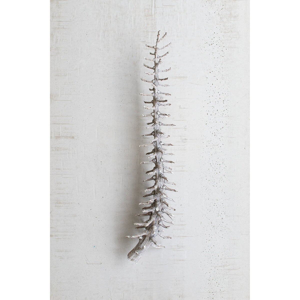Set of 12 Frosted White Palm Rib