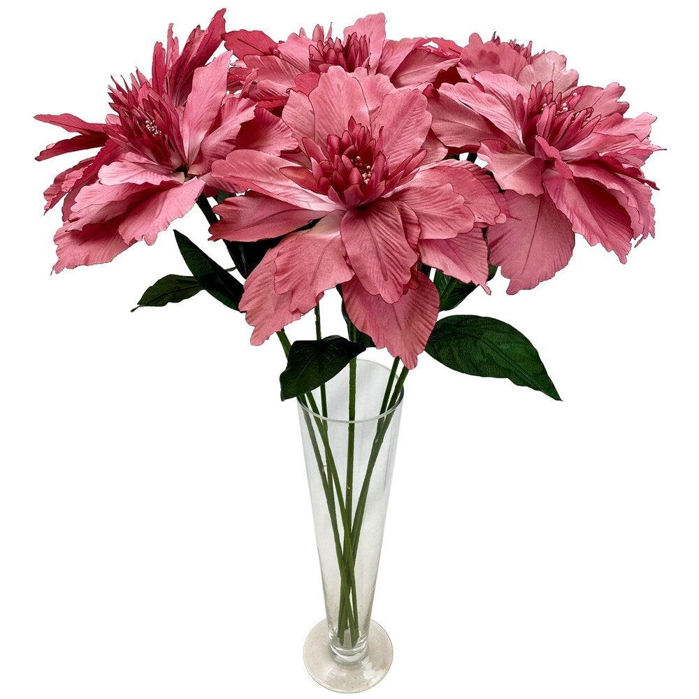 Set of 12 giant silk flowers for arts and crafts