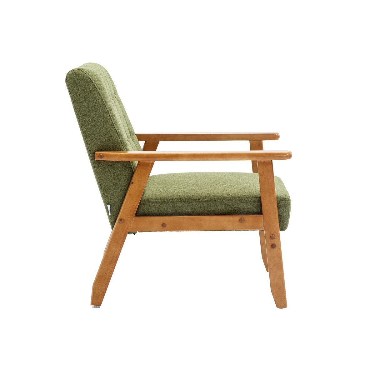 Set of 2 Accent Chair Armchair Single Sofa Side Chair with Side Table