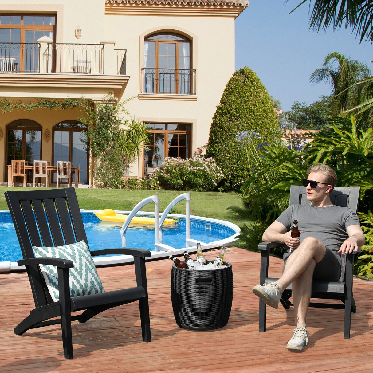 Set of 2 Adirondack Chair for Outdoor Patio