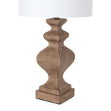 Set of 2 Ash Gray Curvy Table Lamps - 16 W x 31 D x 16 H
