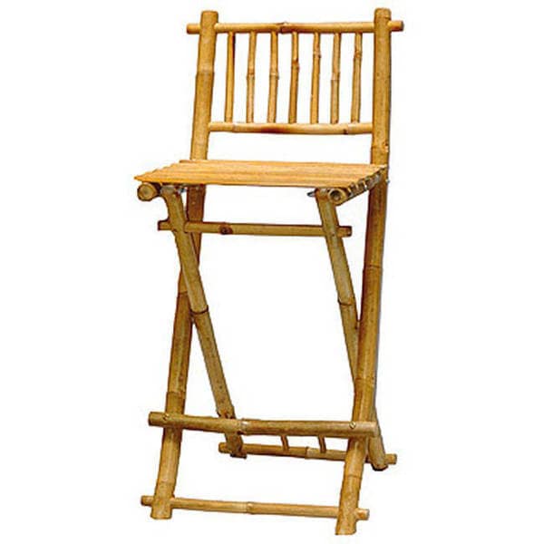 Handmade Bamboo Folding Bar Stool, Set of 2 (Vietnam)