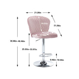 Set of 2 Bar Stools with Back and Footrest