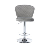 Set of 2 Bar Stools with Back and Footrest