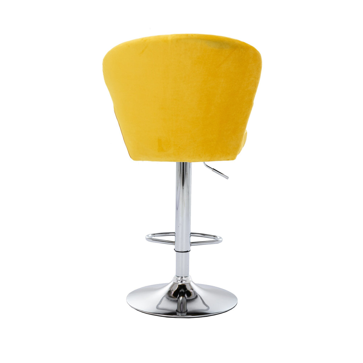 Set of 2 Bar Stools with Back and Footrest