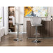 Set of 2 Bar Stools with Back and Footrest