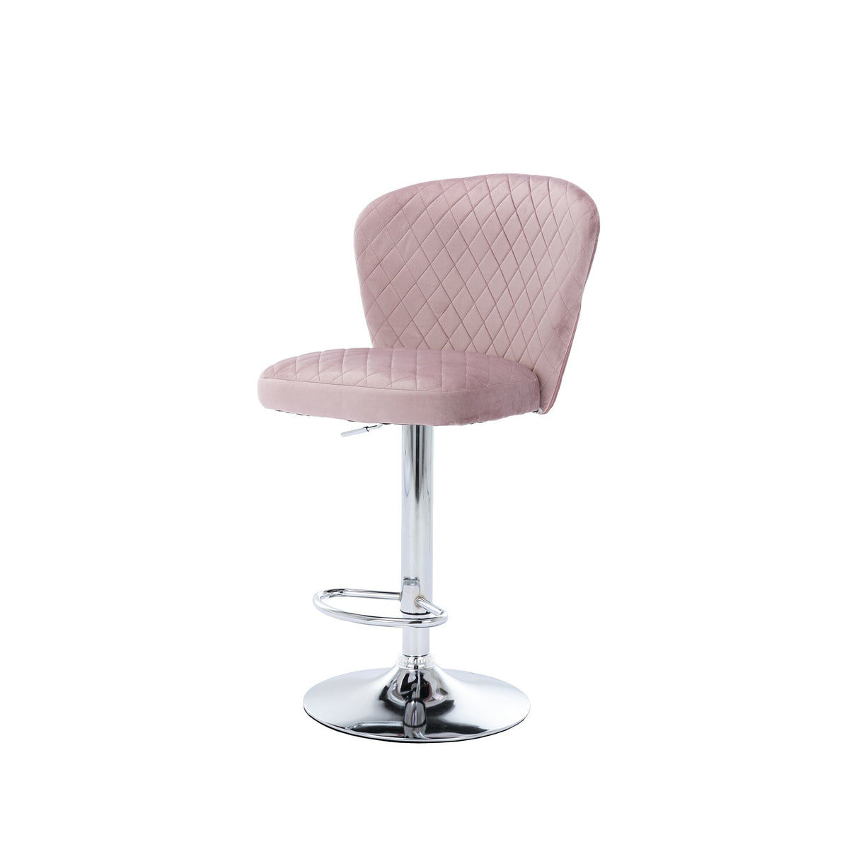 Set of 2 Bar Stools with Back and Footrest