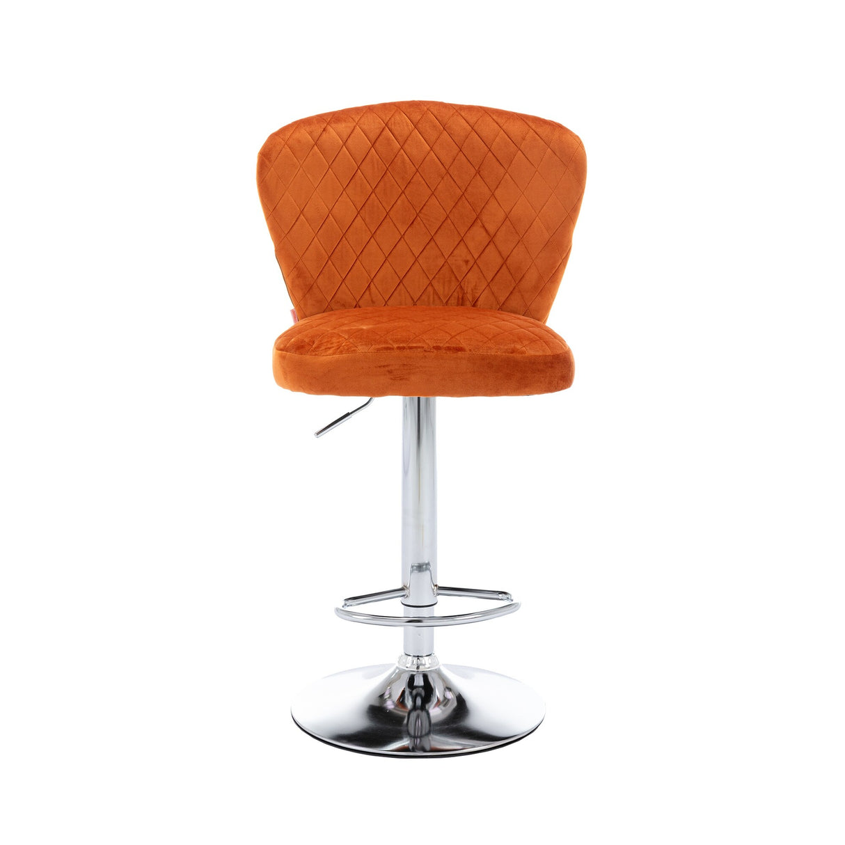 Set of 2 Bar Stools with Back and Footrest