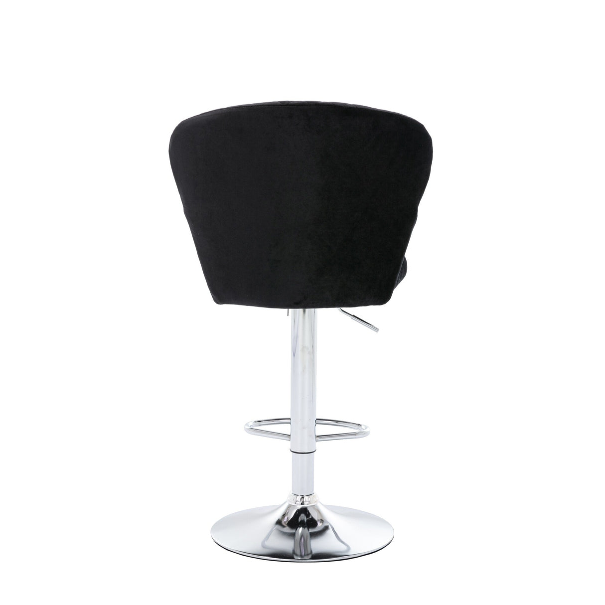 Set of 2 Bar Stools with Back and Footrest