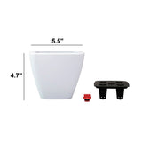 Set of 2 Clay Square Automatic Watering Planter Pots