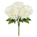 Set of 2 Deluxe Cream White Artificial Chrysanthemum Flower Stem Bush Bouquet 18in - 18" L x 12" W x 12" DP
