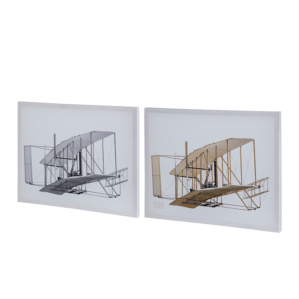 Set of 2 Large Rectangular Diptych Wall Art, Wall Decor
